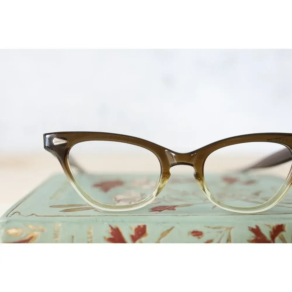 Vintage Graceline Cat eye rockabilly eyeglass 1960s Pin up NOS